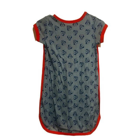 Disney “Minnie Mouse” Kid’s One-piece Pajama Dress Sz. 10/12-Used - Picture 2 of 7
